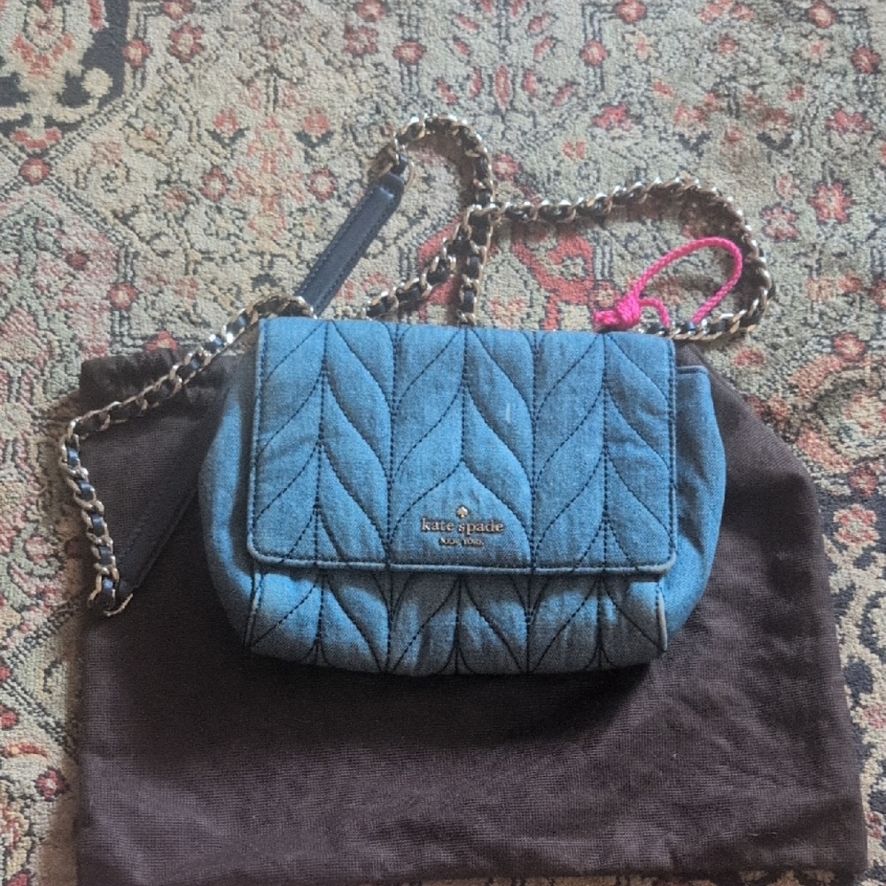 Kate Spade Quilted Denim Crossbody- Shoulder Bag